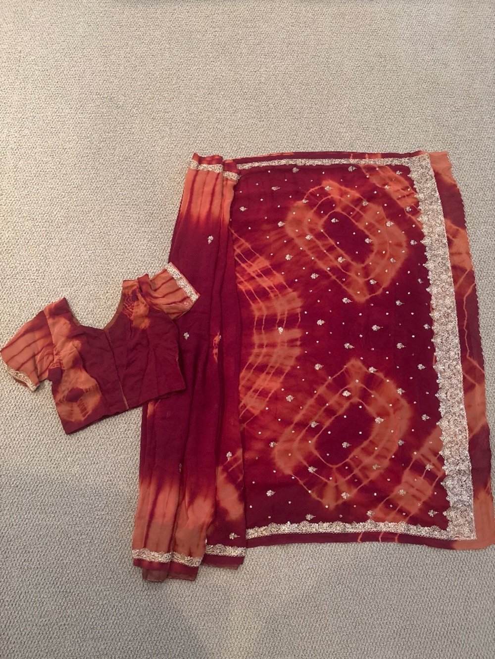 Beautiful Tie Dye Saree